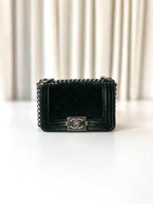 Chanel mini Boy Bag velvet