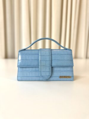 Jacquemus Bambino blue croc