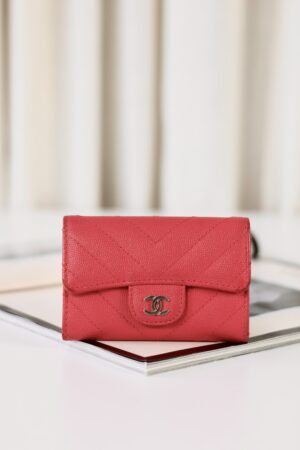 Chanel wallet coral