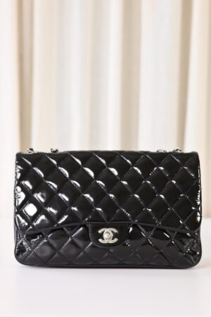 Chanel patent single flap bag