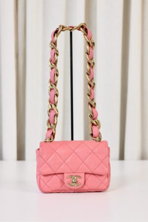 Chanel pink shoulder bag