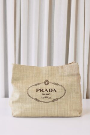 Prada raffia bag
