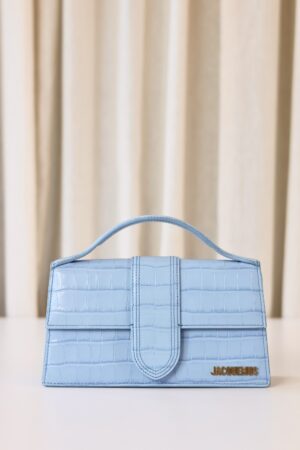 Jacquemus bambino croco blue