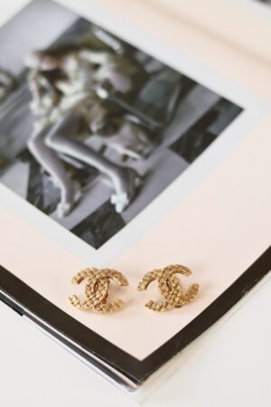 Chanel cc clip-on earrings