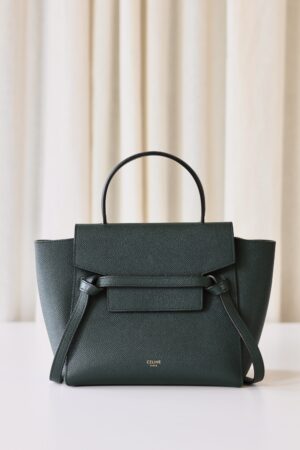 Celine belt bag nano dark green