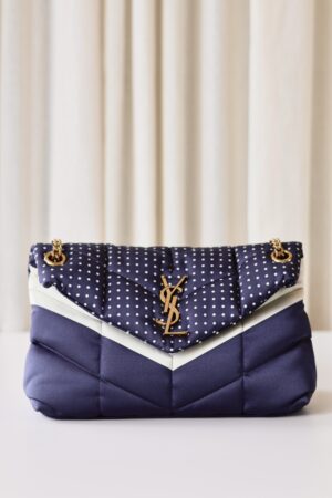 Saint Laurent Puffer satin Polka Dot