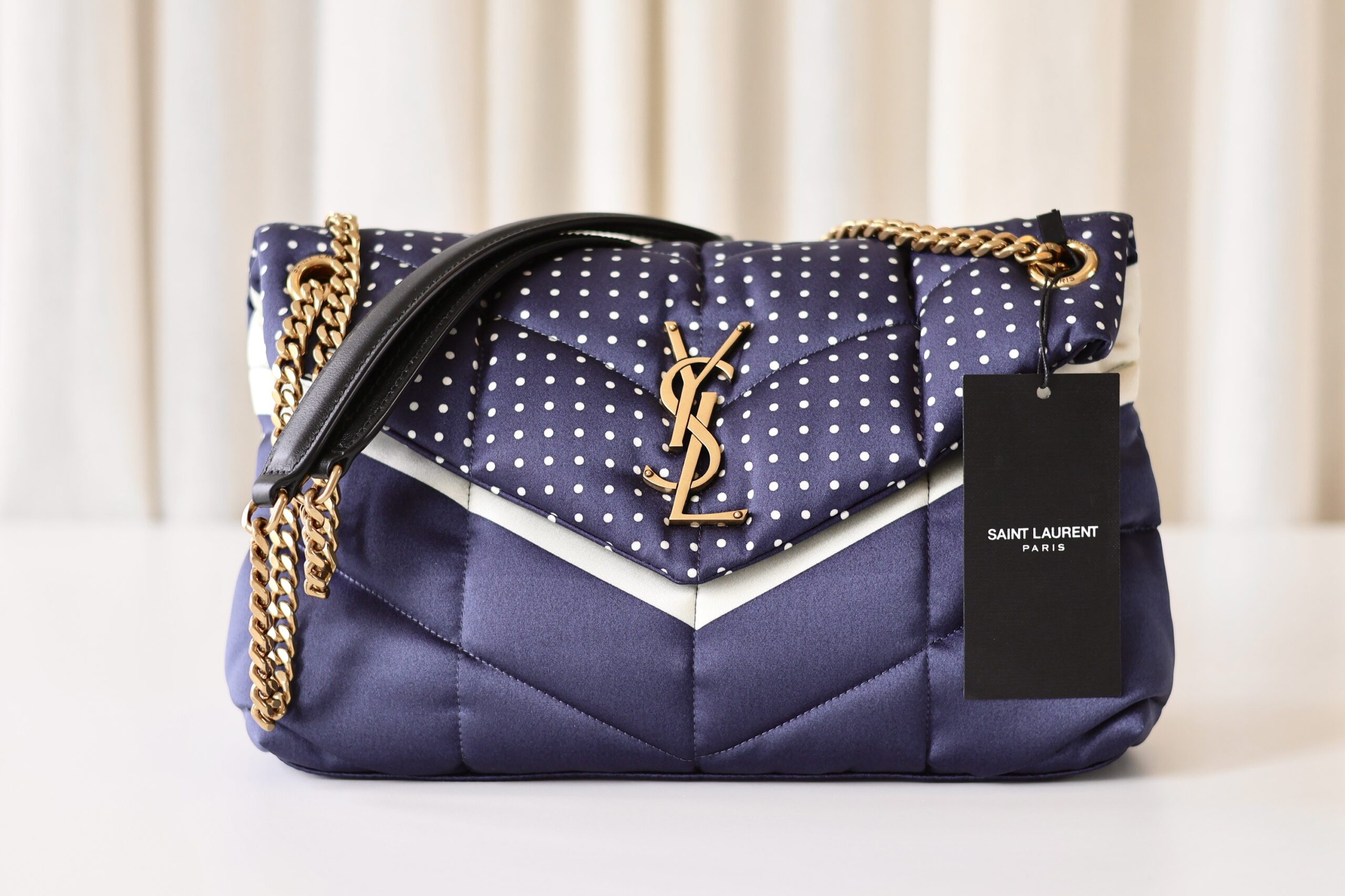 Saint Laurent Puffer satin Polka Dot - Image 3