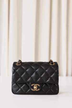 Chanel black mini square