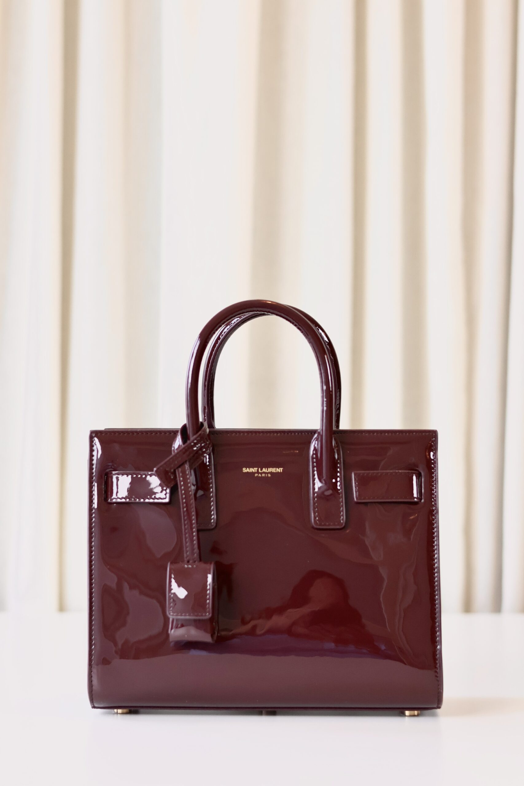 Saint Laurent Sac Du Jour nano patent