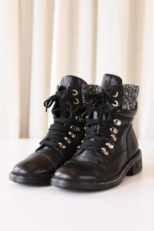 Chanel leather boots
