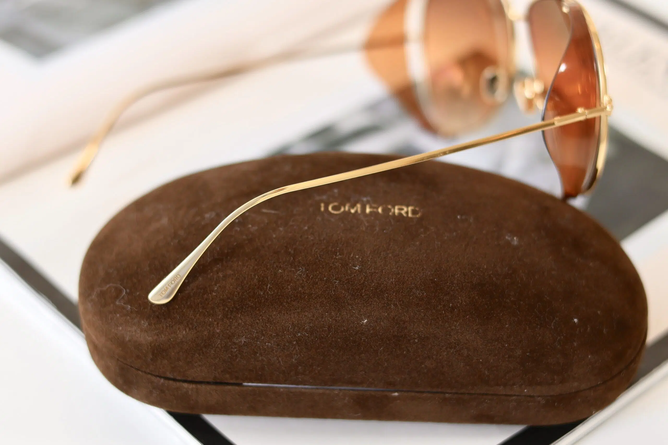 Tom Ford sunglasses gold - Image 4