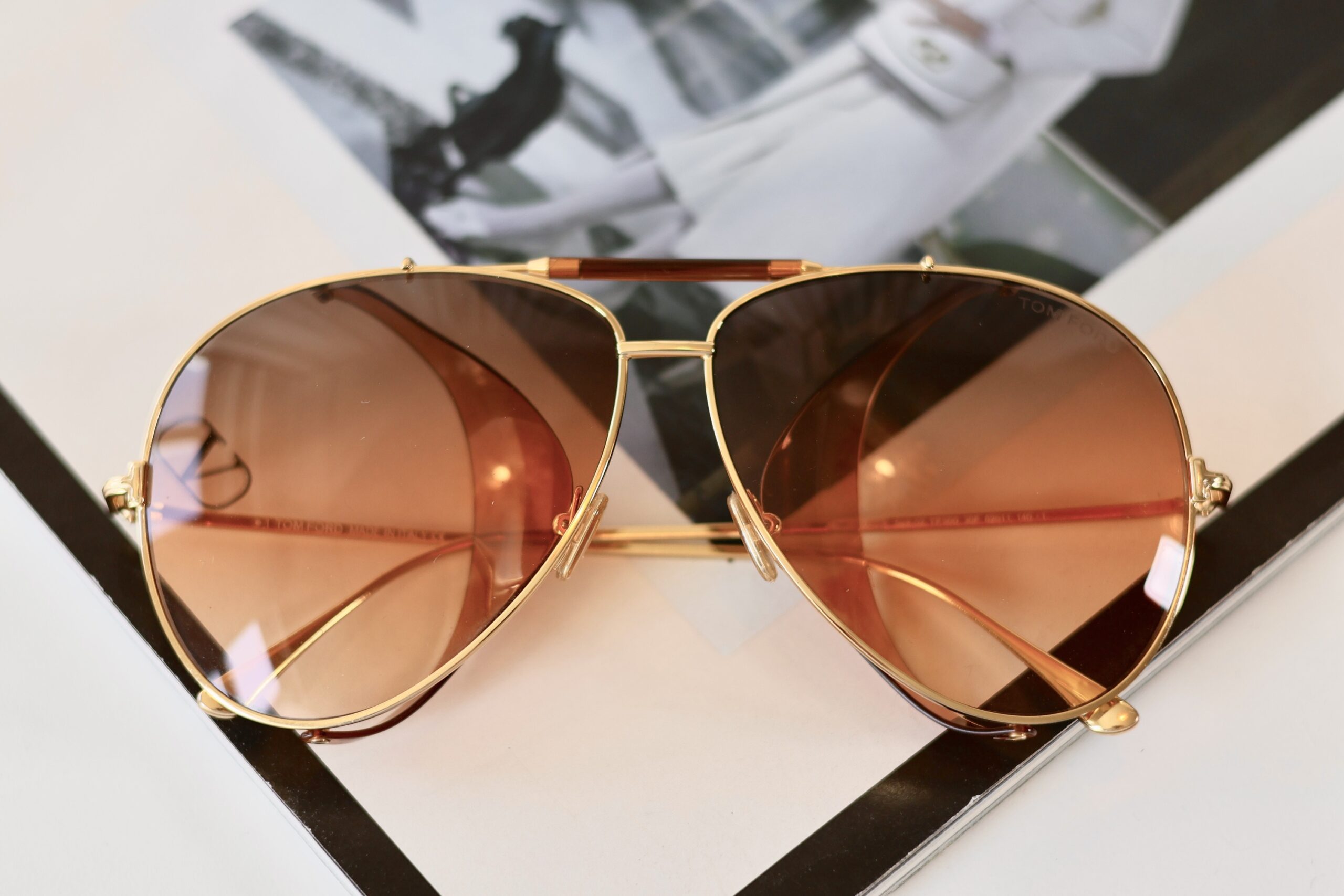 Tom Ford sunglasses gold - Image 5