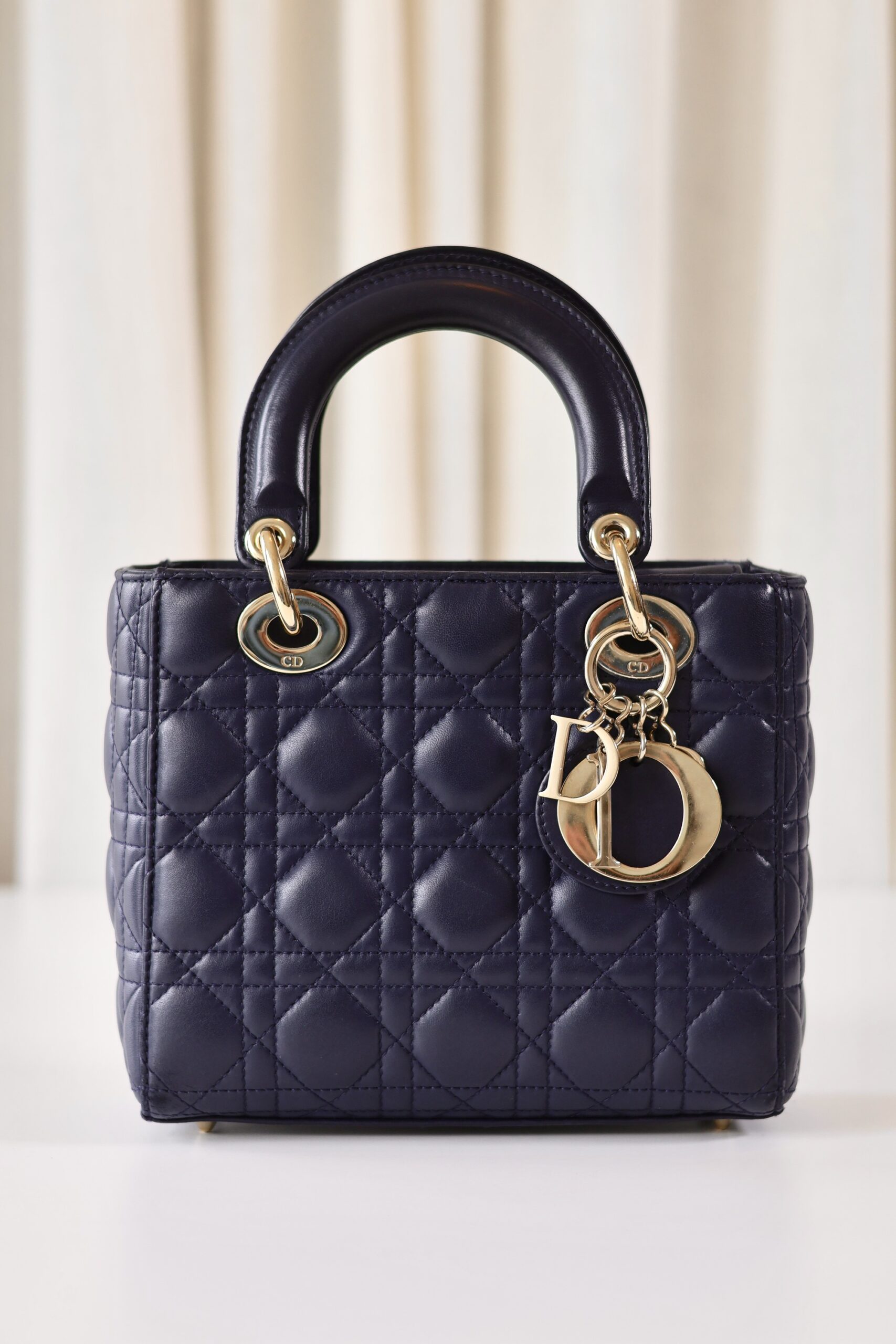 Lady Dior navy small