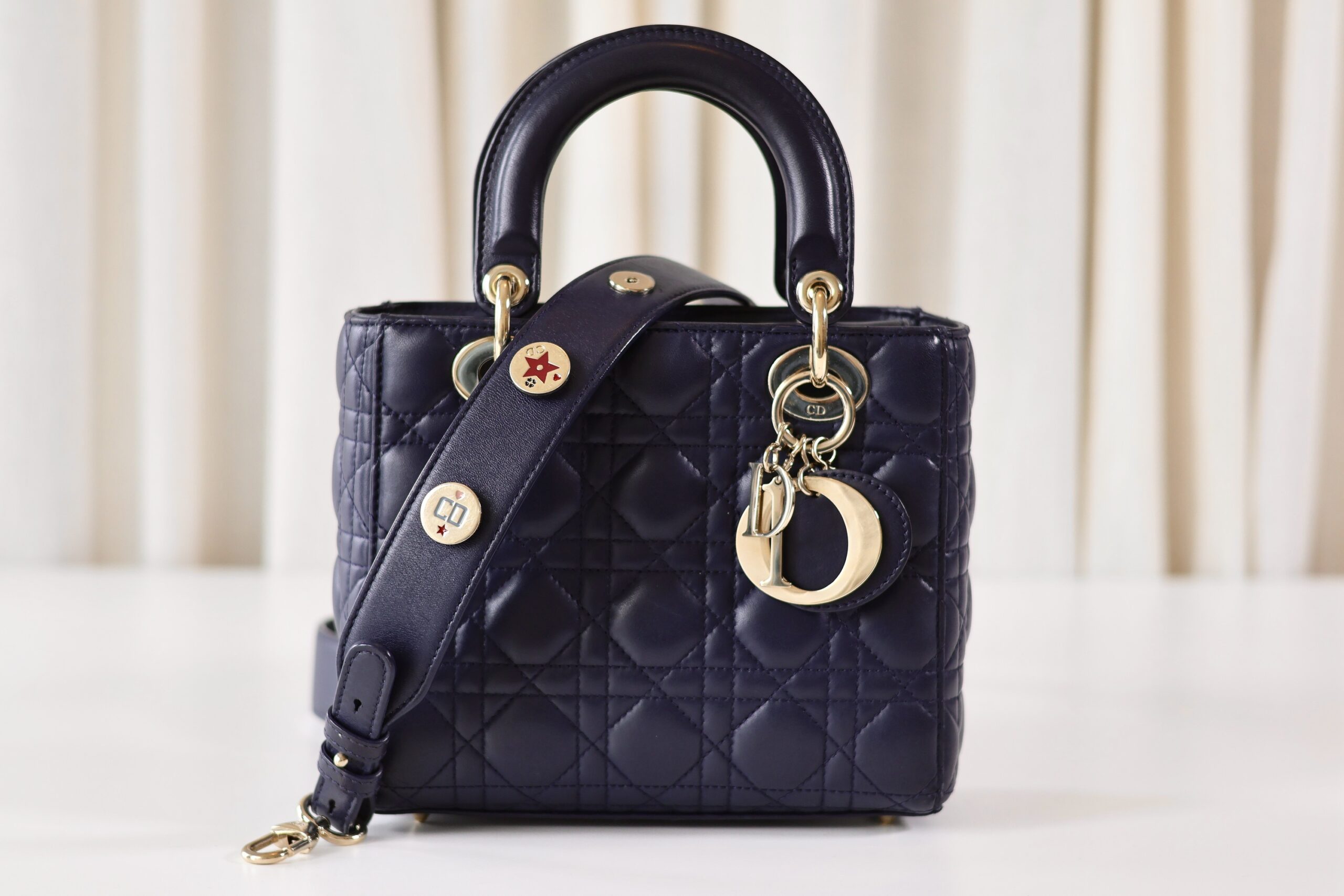 Lady Dior navy small - Image 4