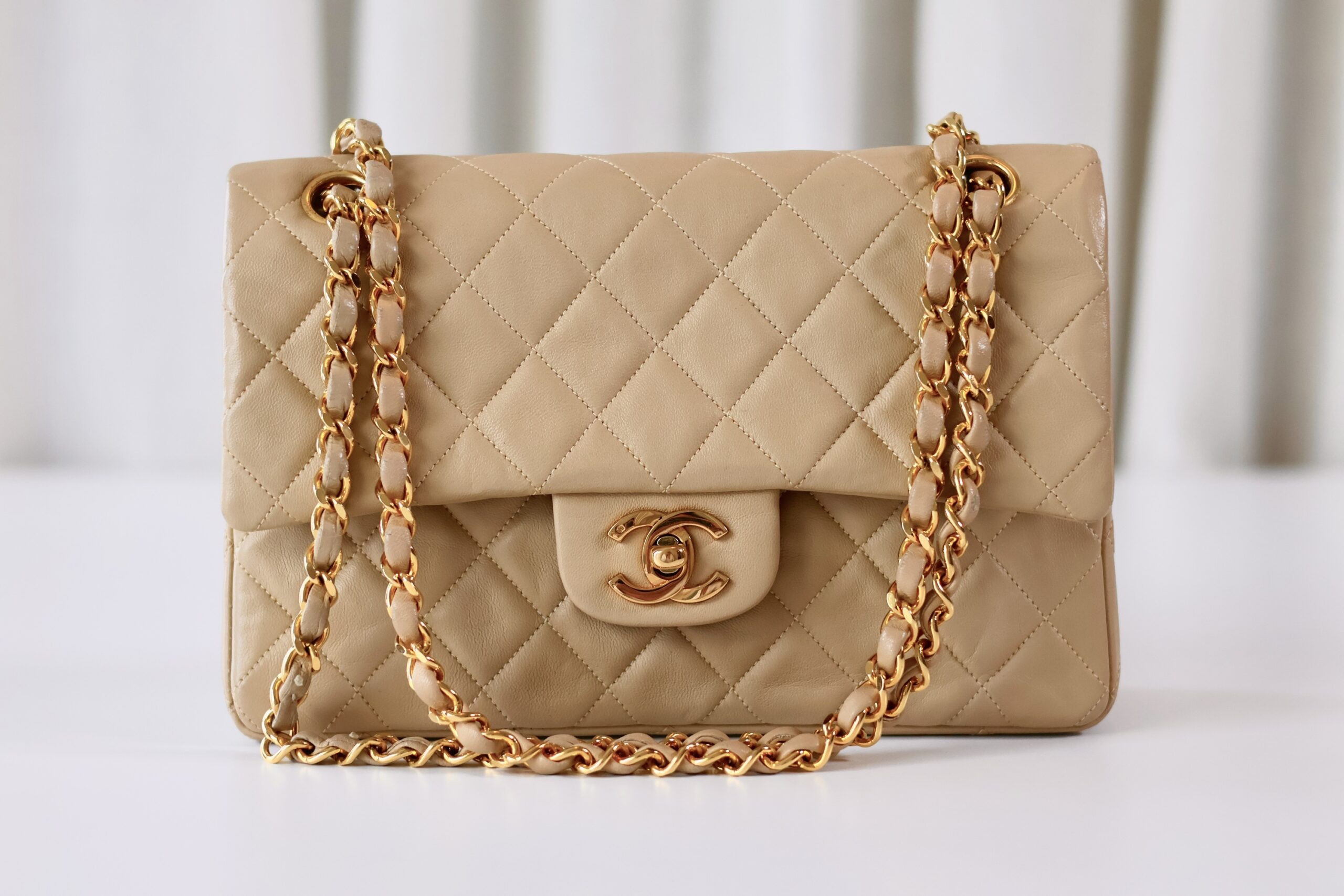 Chanel vintage classic double flap bag small - Image 11