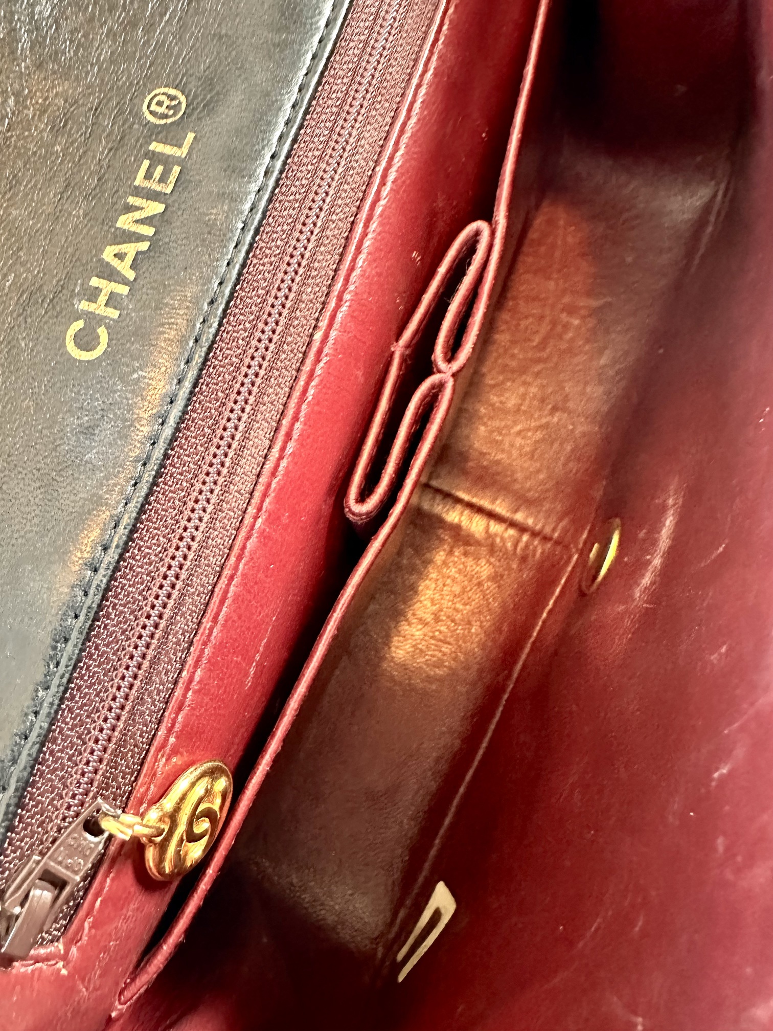 Chanel vintage full flap bag - Image 12