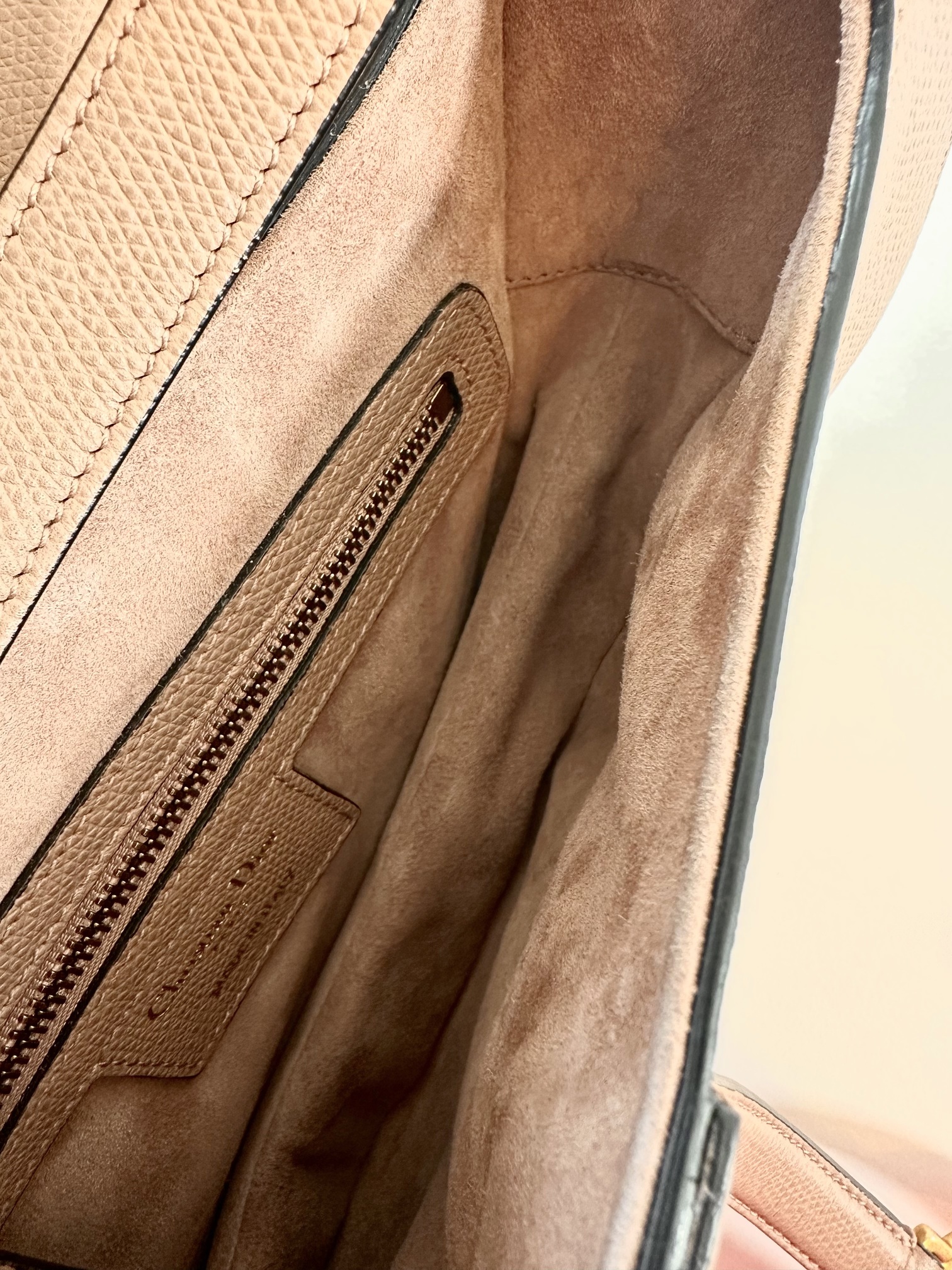 Dior saddle bag medium blush - Image 10