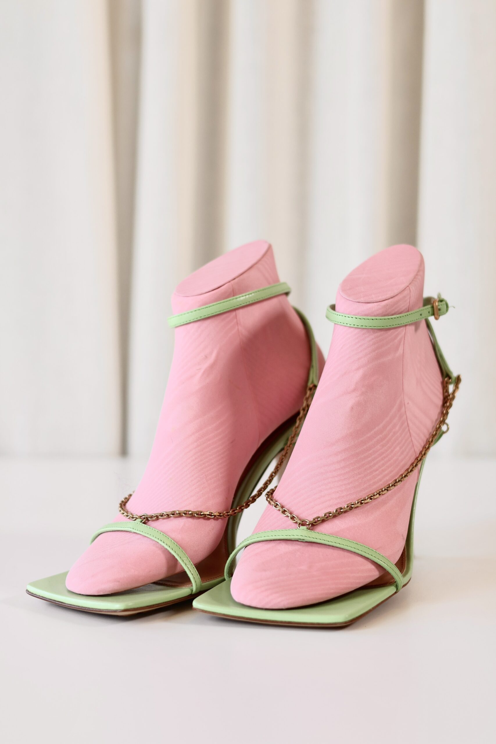 Bottega Veneta green heels