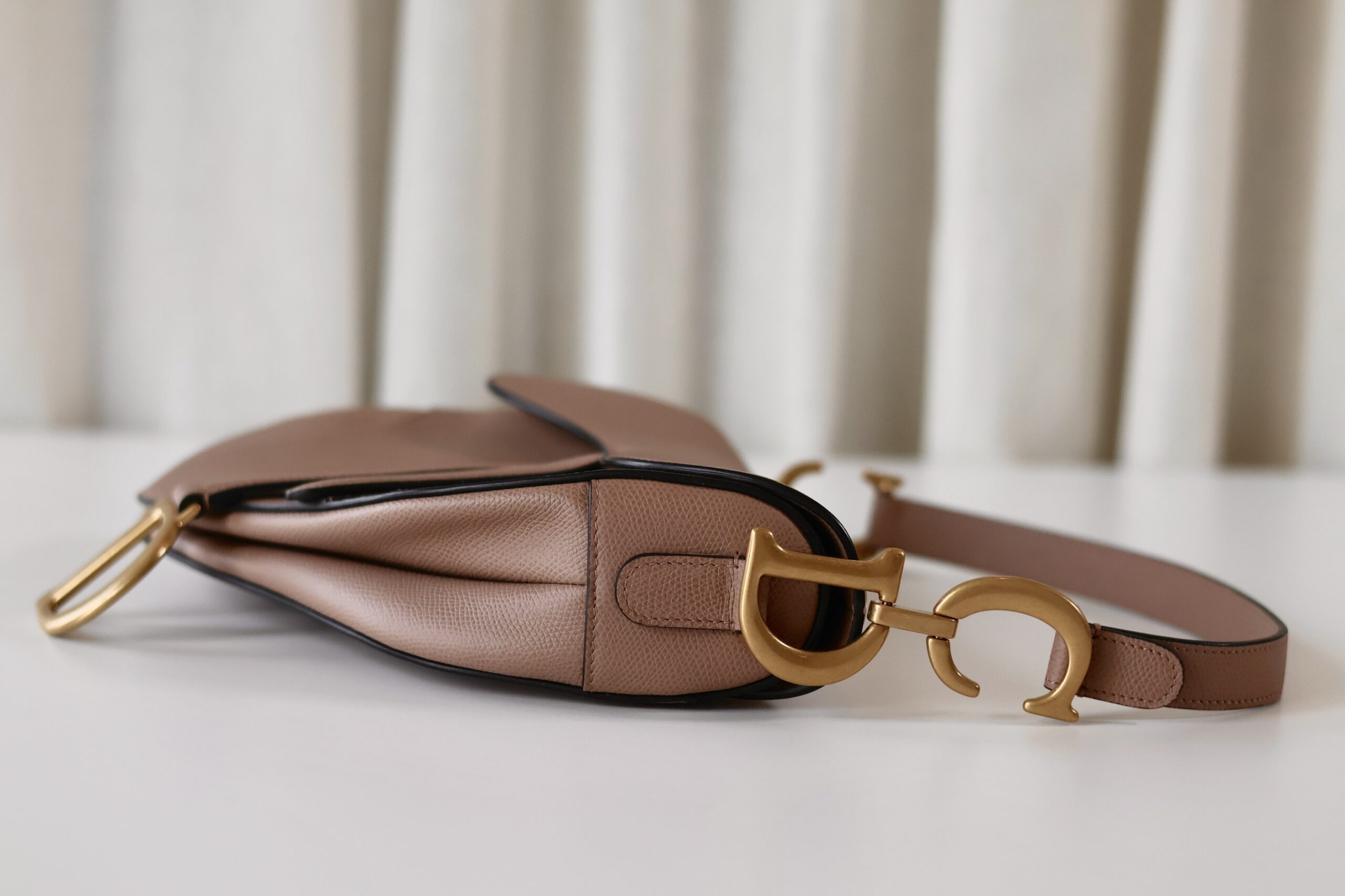 Dior saddle bag medium blush - Image 5