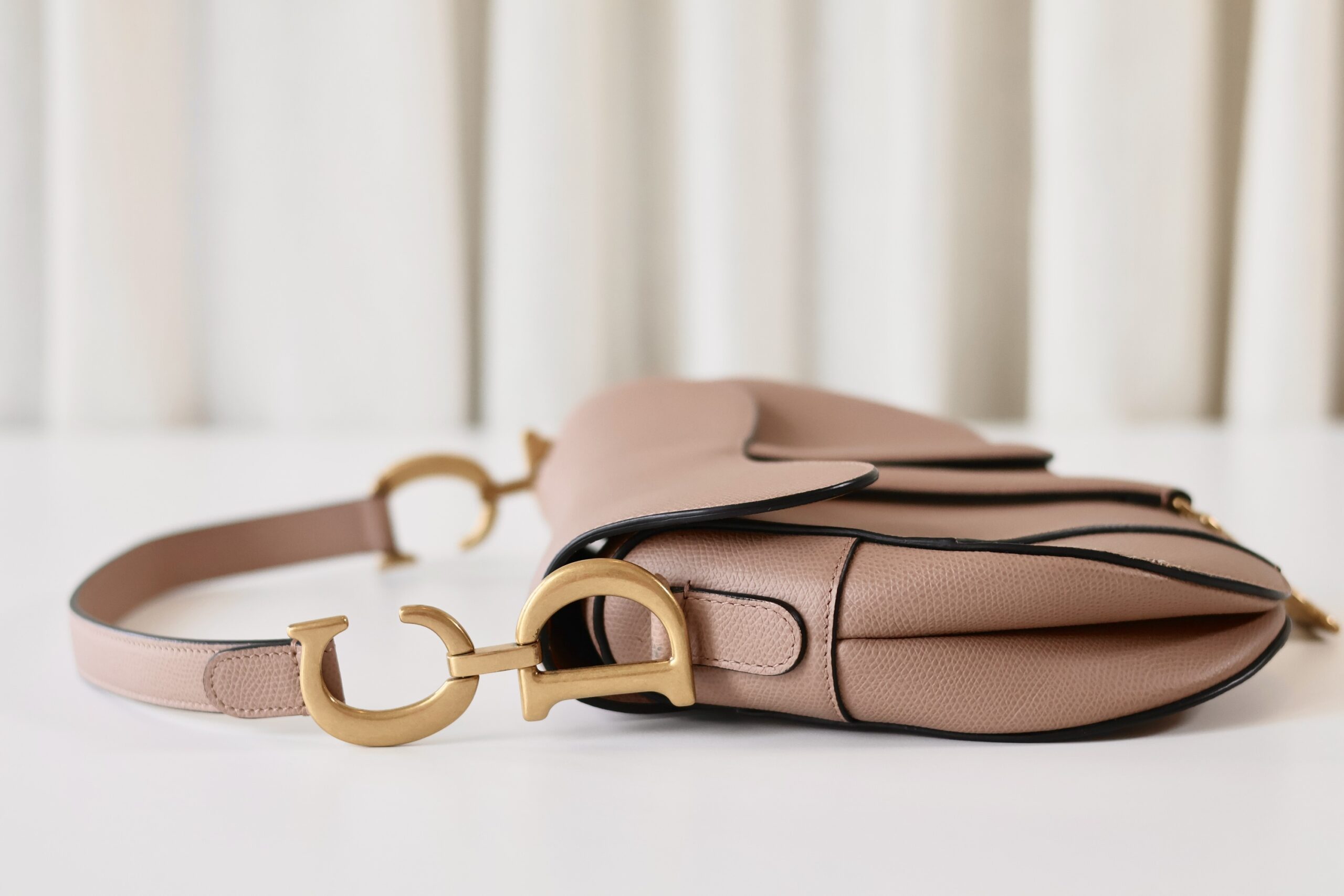 Dior saddle bag medium blush - Image 6