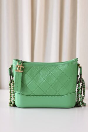 Chanel gabrielle small green