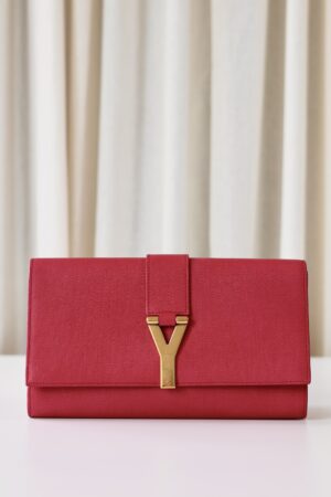 Saint Laurent pink clutch