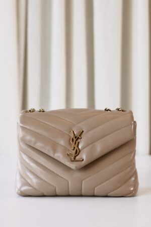 Saint Laurent medium Loulou beige