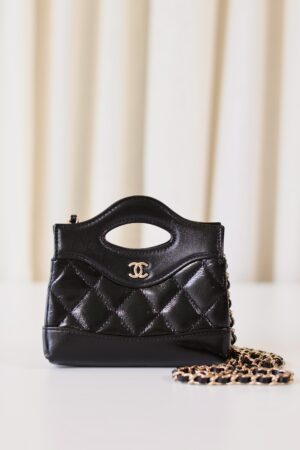 Chanel 31 nano bag black