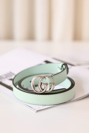 Gucci Marmont belt small mint green
