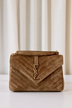 Saint Laurent College suede