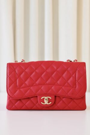 Chanel single flap bag (Fuchsia)