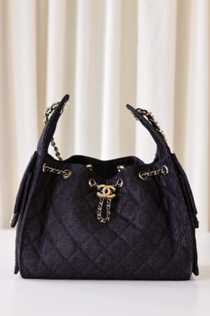 Chanel 25 small denim