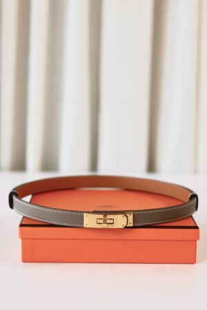 Hermes Kelly belt Etoupe