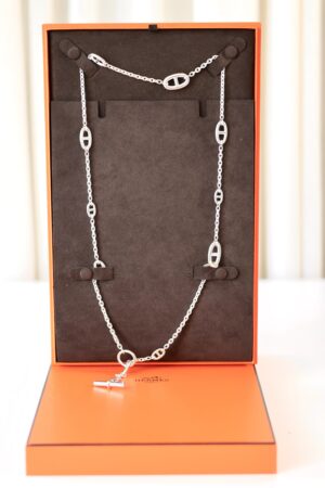 Hermes Chaine d'ancre Enchainee necklace 80