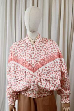 Chanel flower bomber jacket