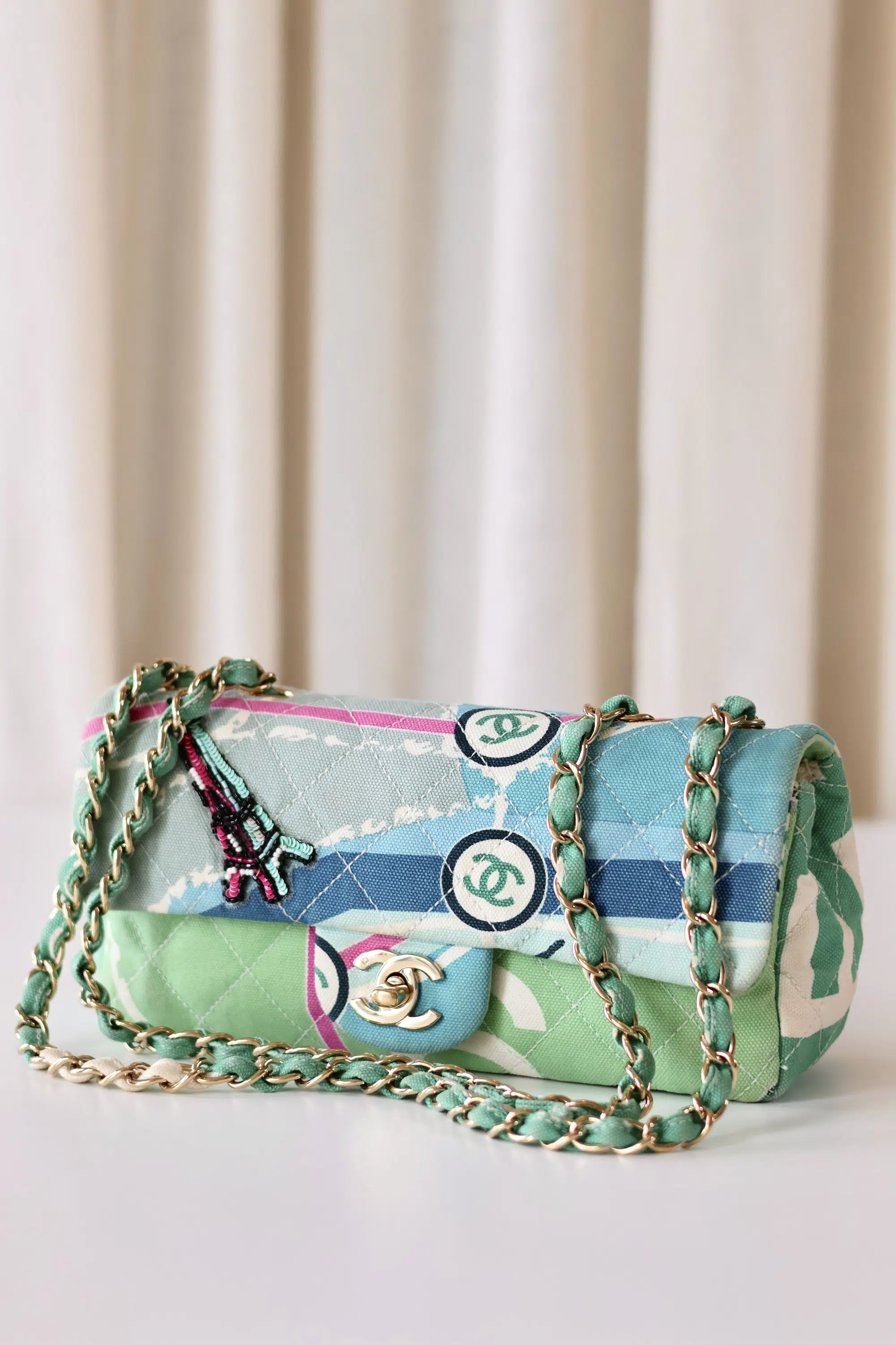 Rare Chanel Eiffel Tower single flap bag - Image 2