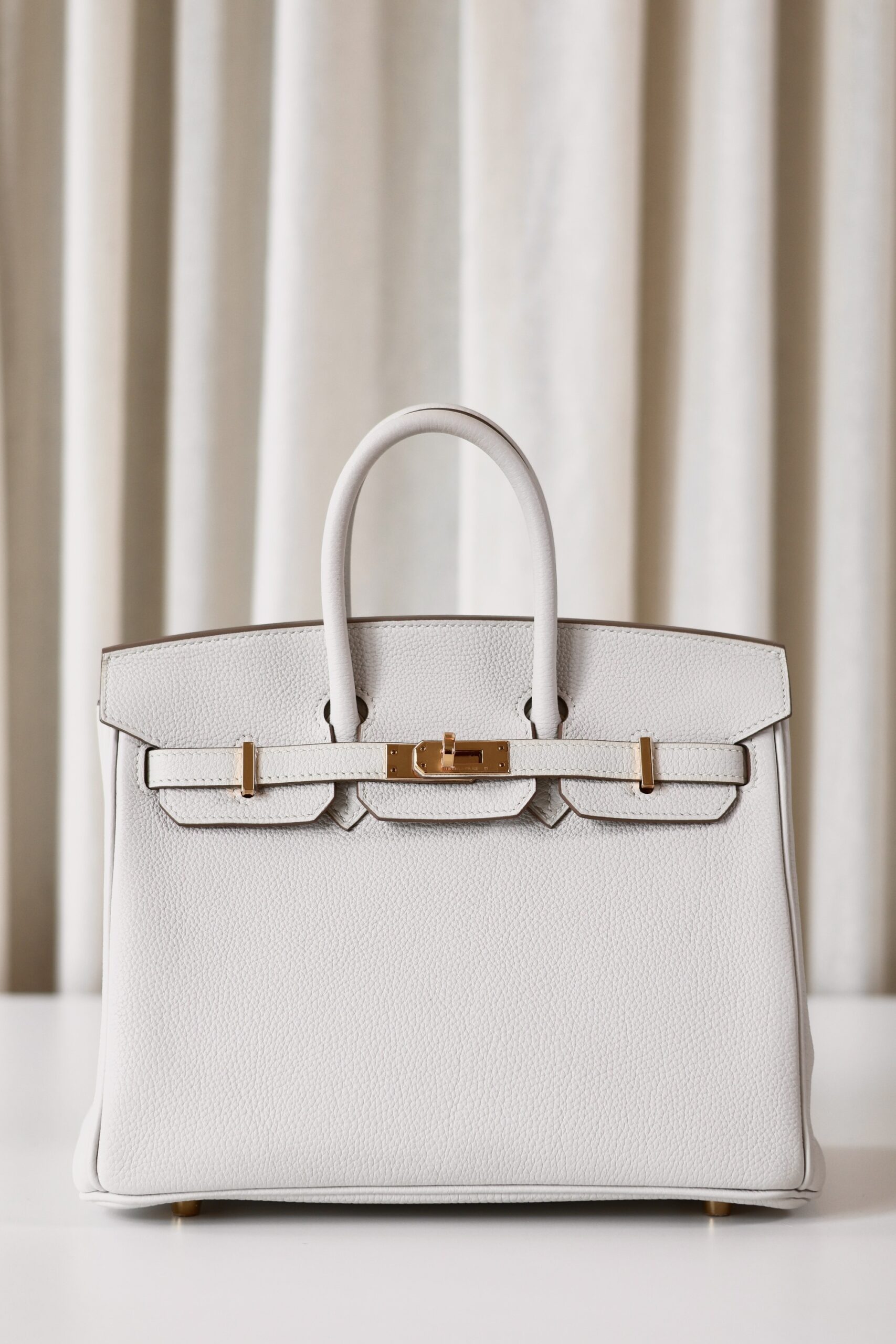 Hermes Birkin 25 Gris Pale