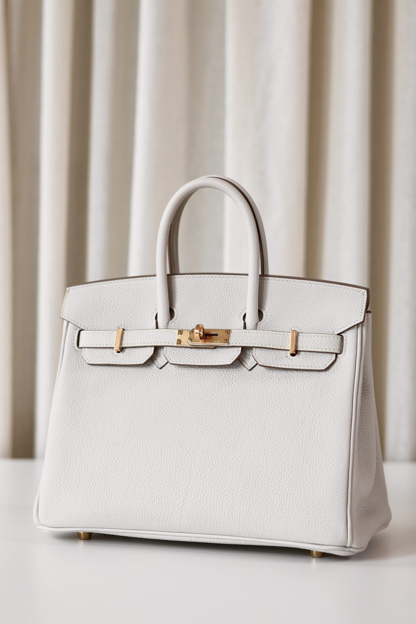 Hermes Birkin 25 Gris Pale - Image 2