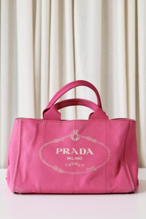Prada pink tote bag