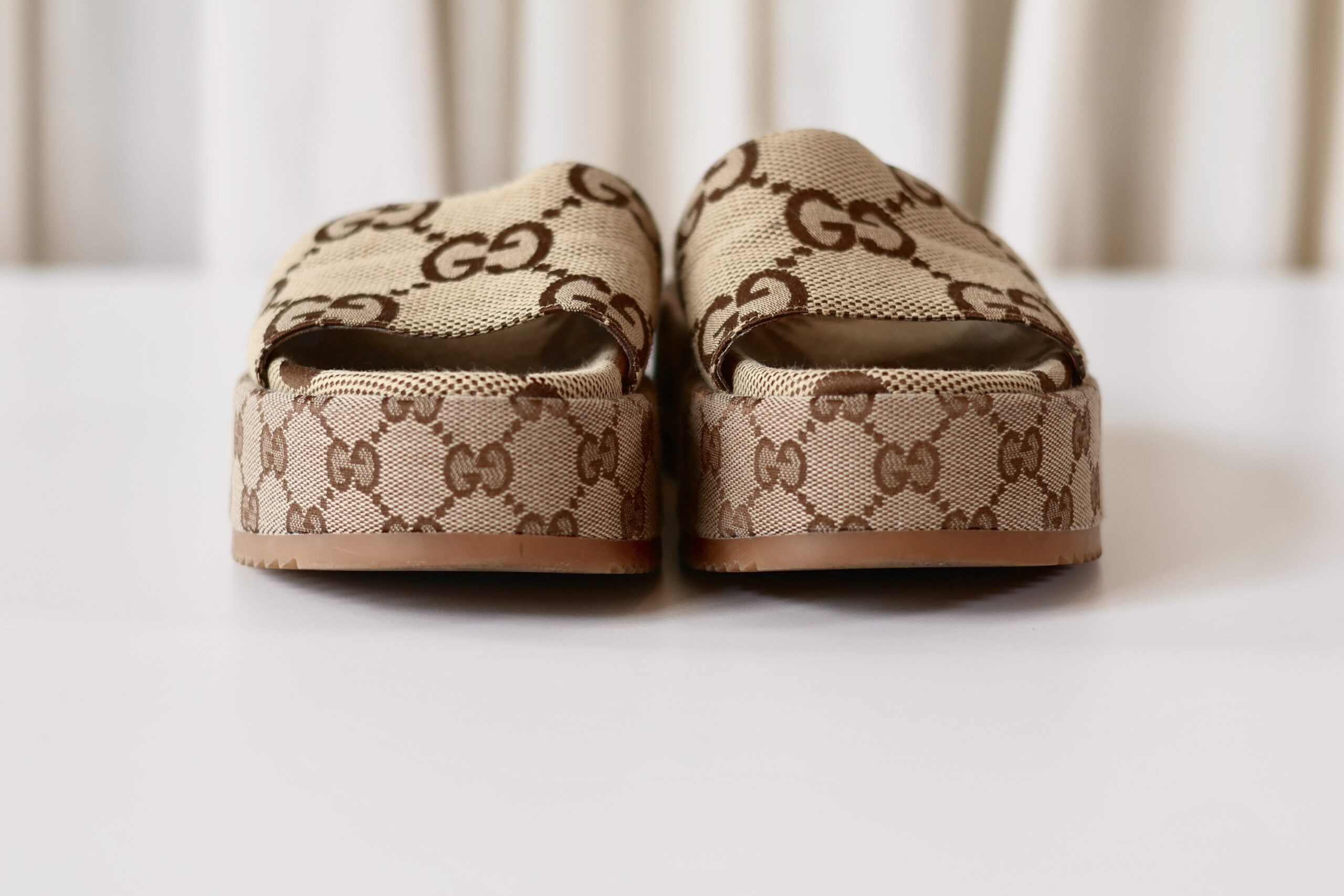 Gucci monogram sandals - Image 4