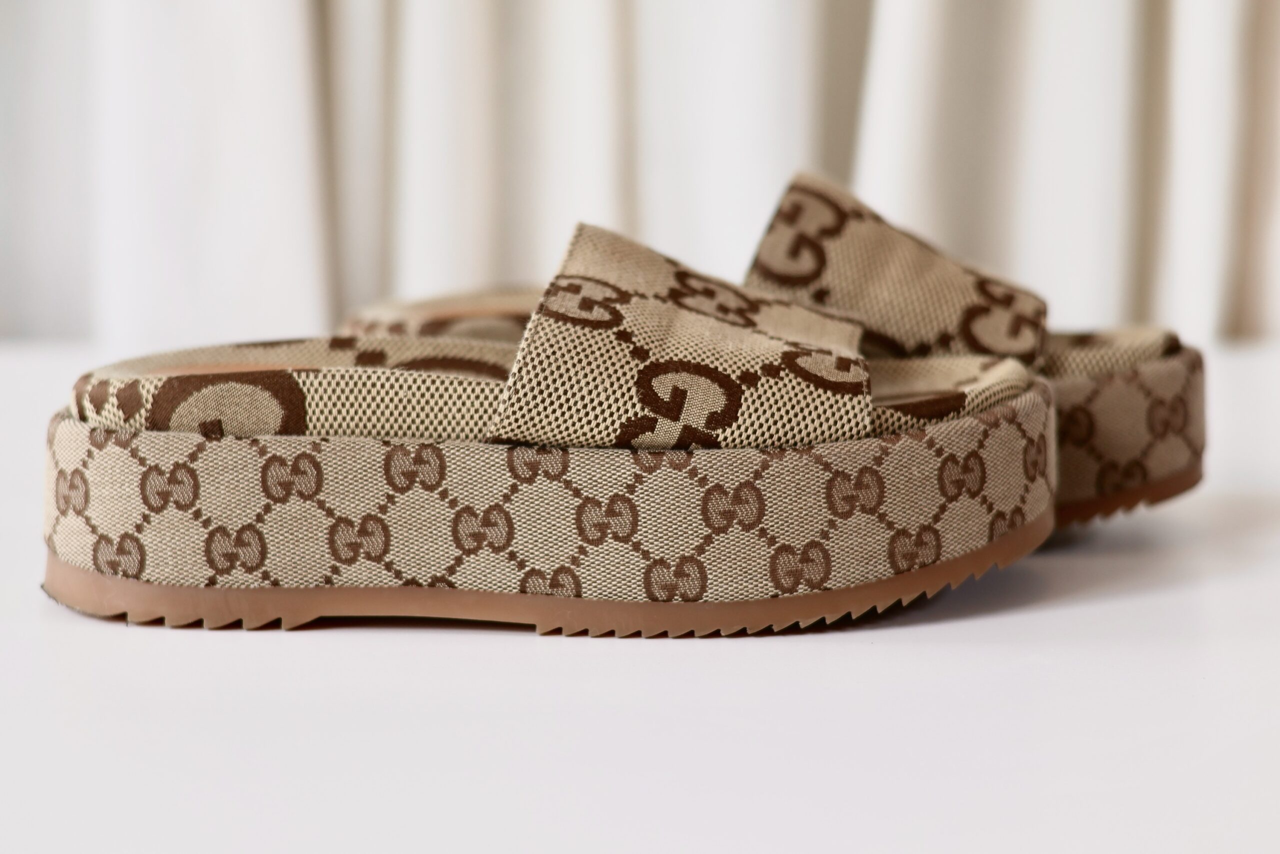 Gucci monogram sandals - Image 5