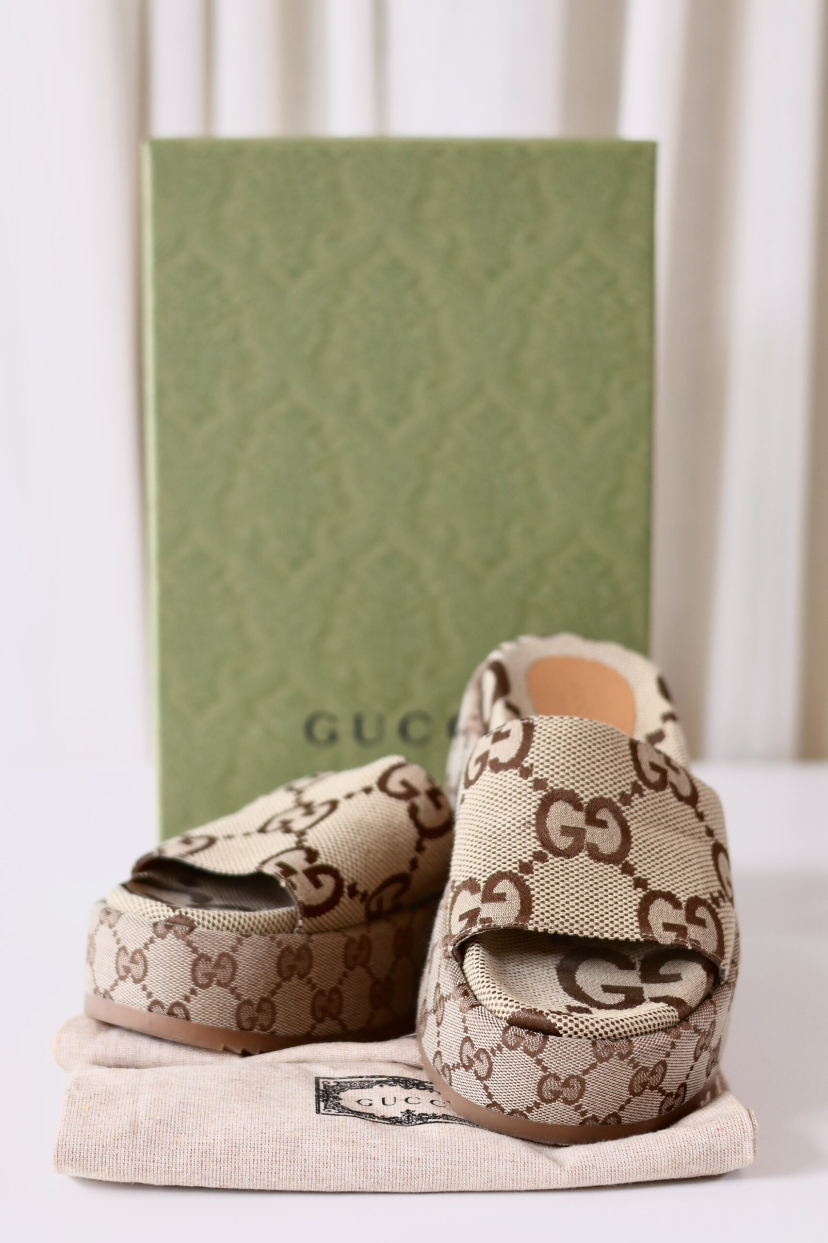 Gucci monogram sandals - Image 7