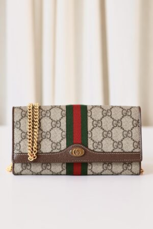 Gucci wallet on chain monogram