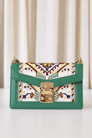 Miu Miu Embroidered flap bag
