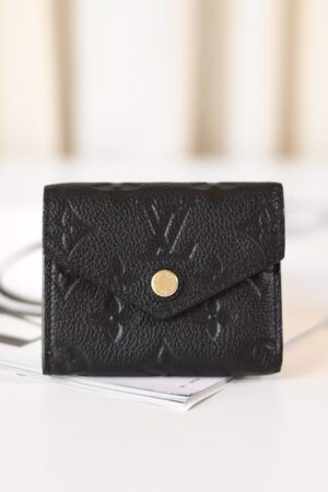 Louis Vuitton compact wallet black