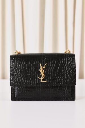 Saint Laurent Sunset croco black