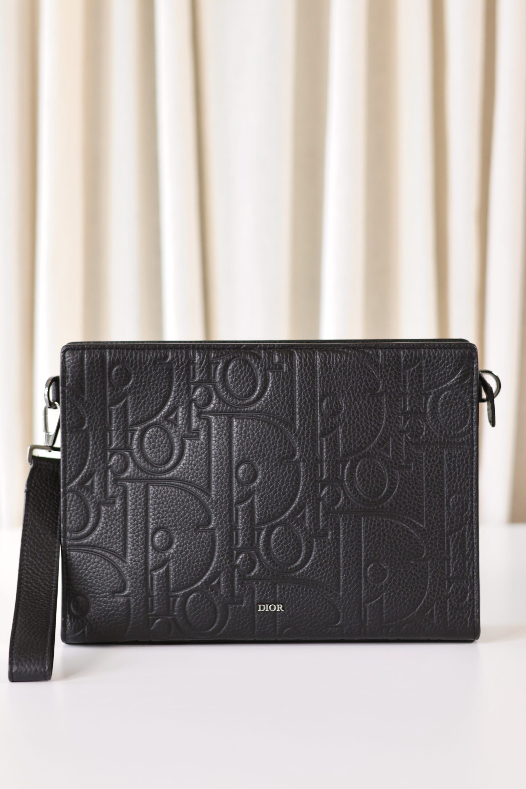 Dior black clutch