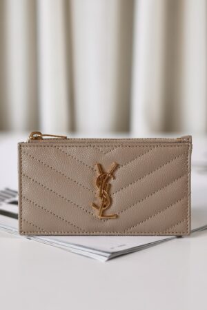 Saint Laurent wallet beige