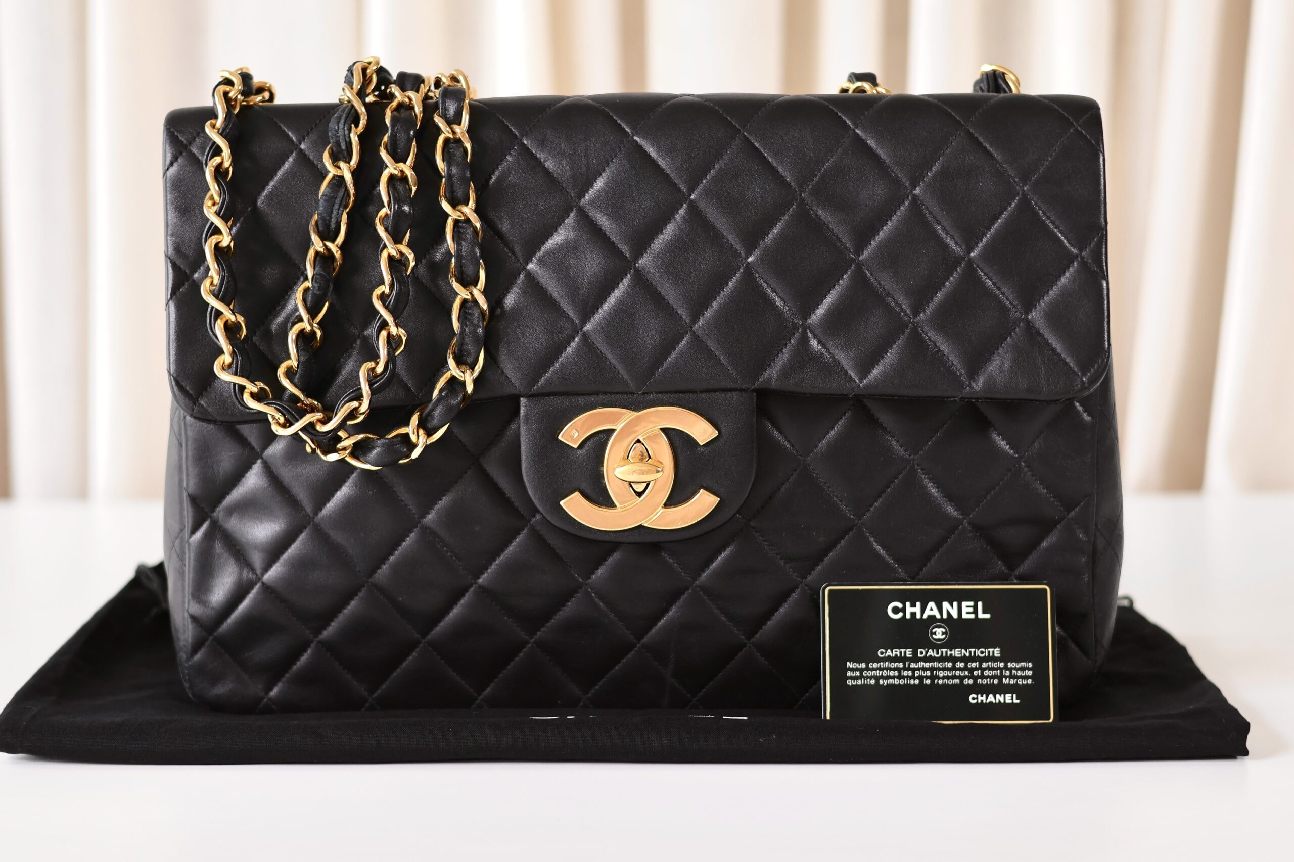 Chanel vintage Jumbo black - Image 11