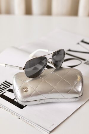 Chanel vintage pilot sunglasses